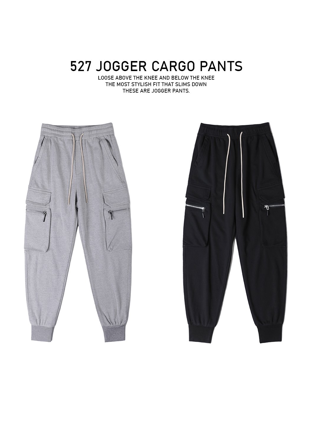 527 Jogger Cargo Pants-2Color