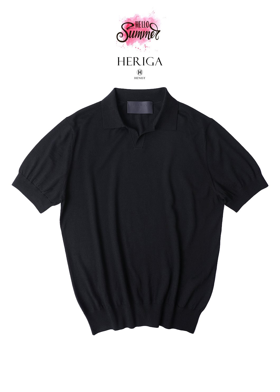 HERIGA Z Collar Knit-Black