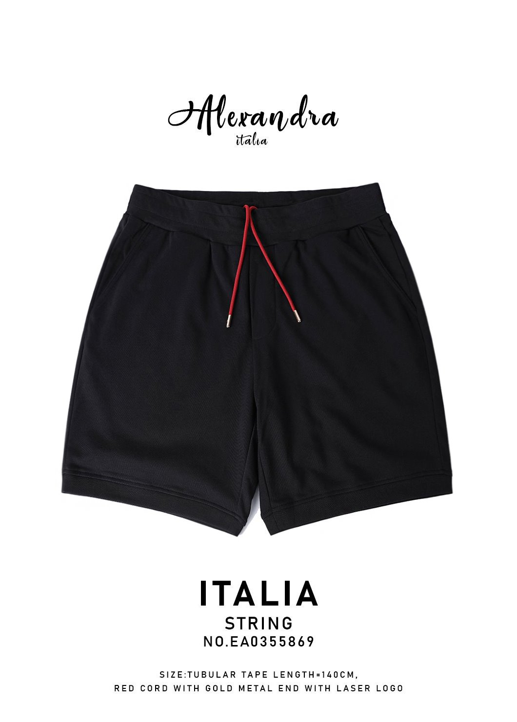 HERIGA Alexandria Half Pants-Black