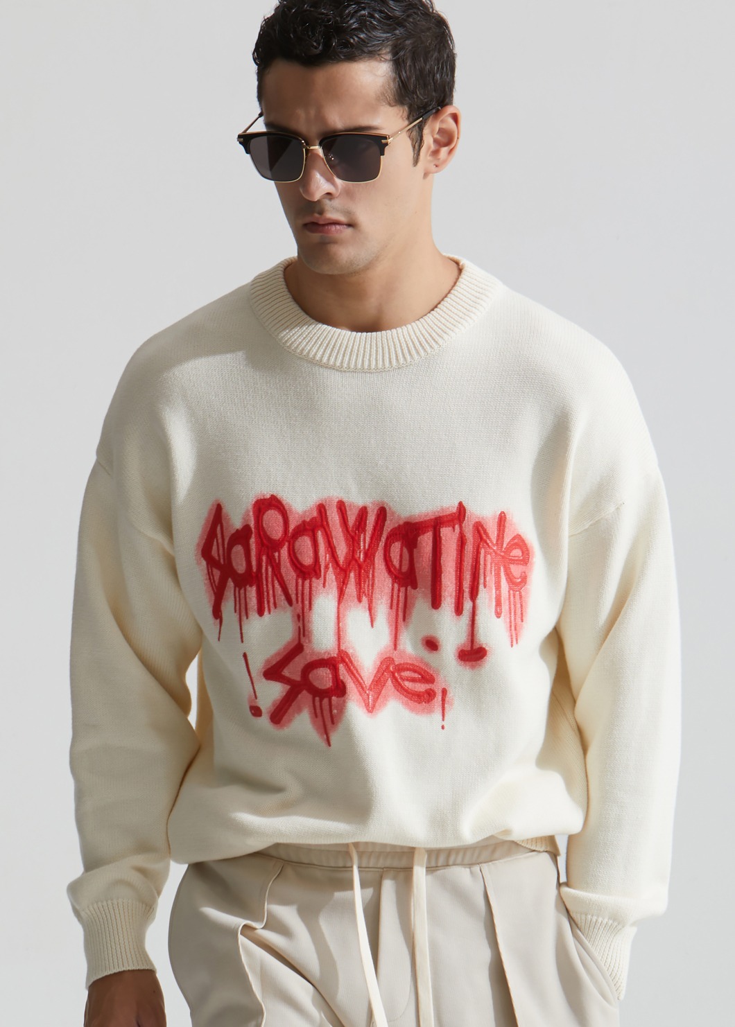 SAVE Painting Knit-Ivory