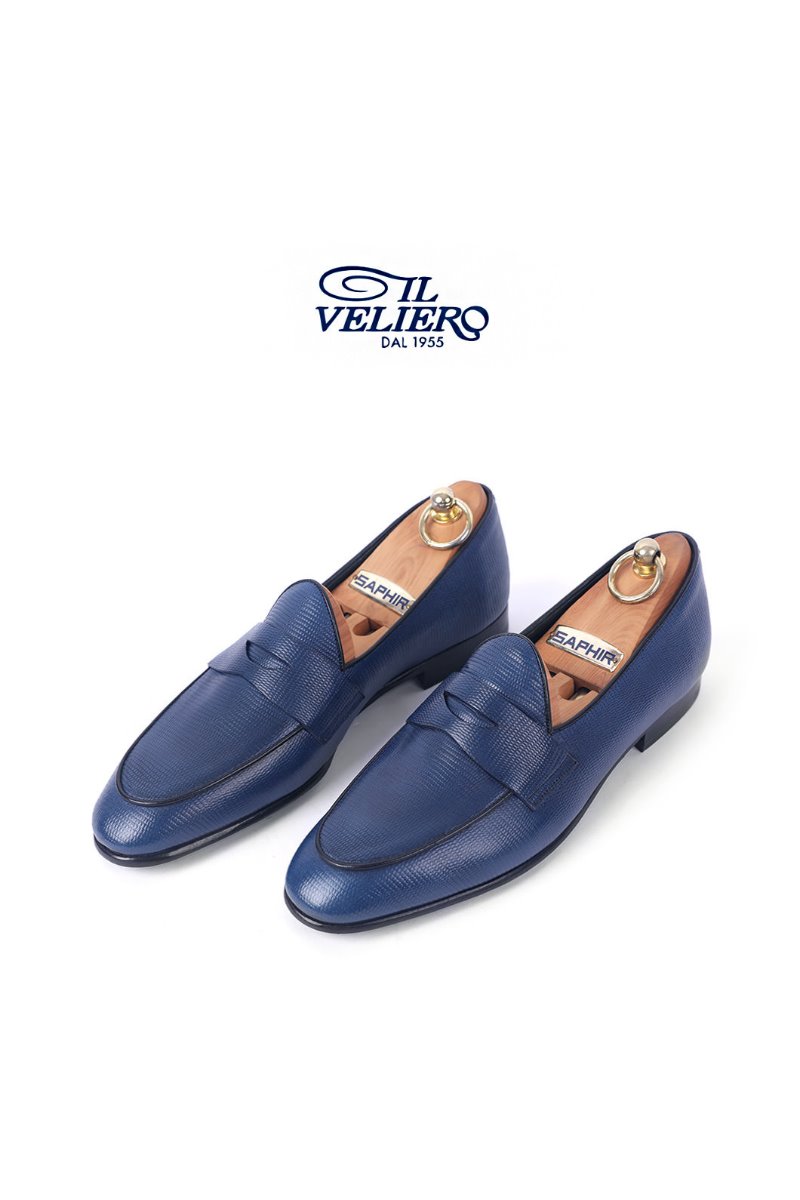 528 Artisan ITALY ILVELIERO Shoes-Cobalt Blue