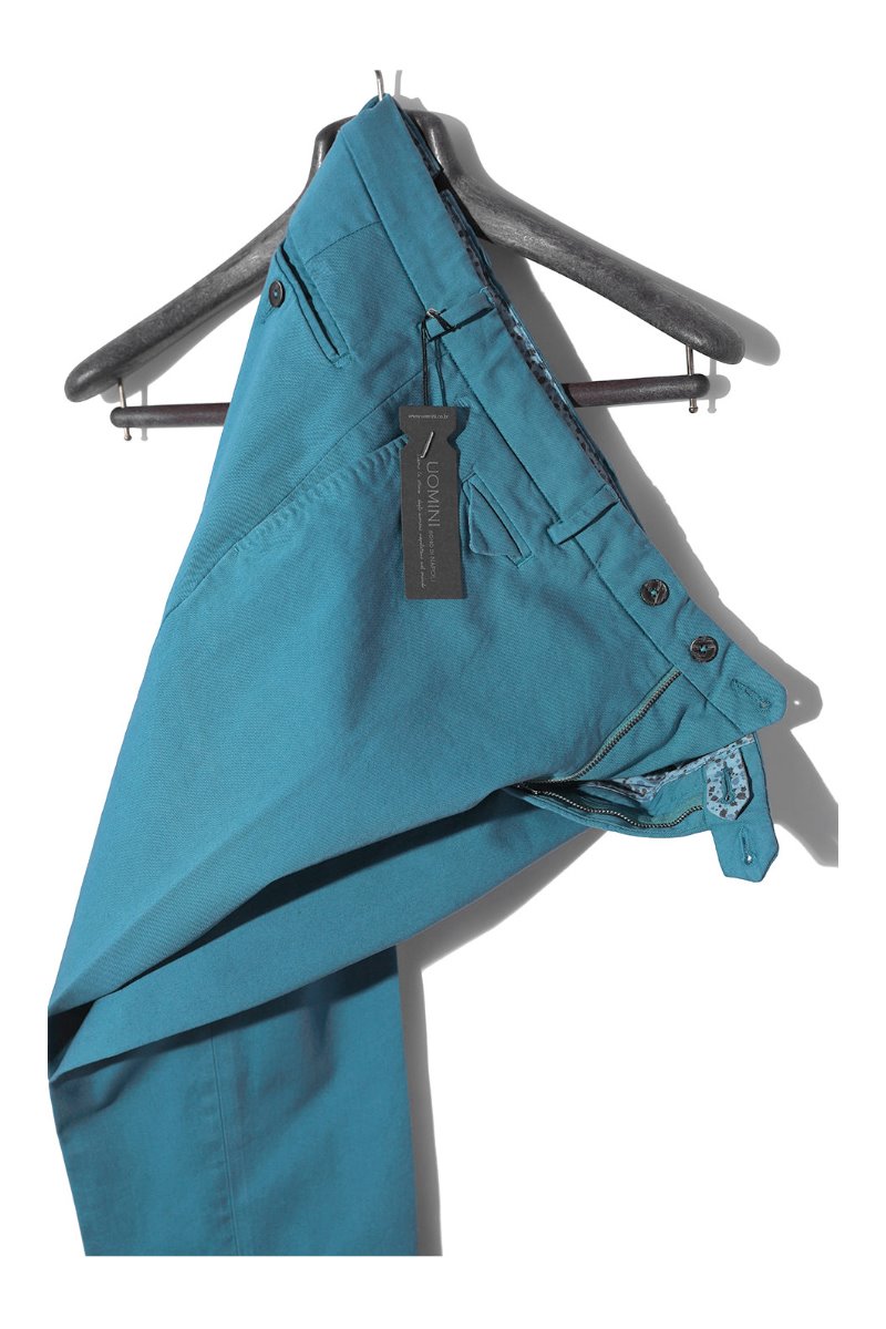 Take418 Larusmiani milano-italy garment dye pants/washed mint