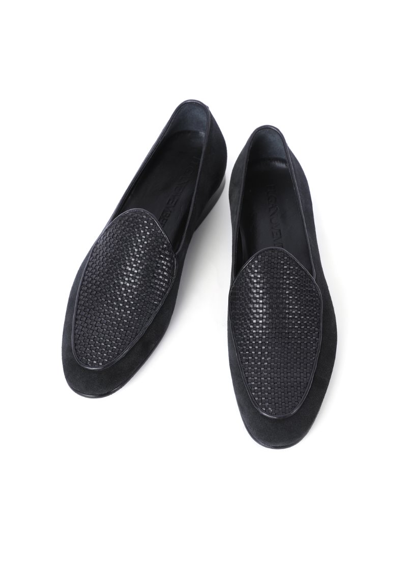 580 artisan intrecciato loafer/Black