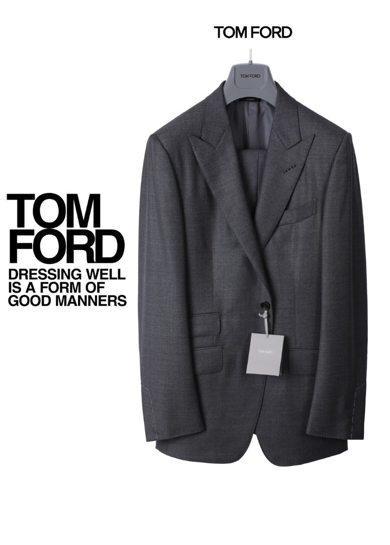 TOMFORD O&#039;Connor Charcoal Gray Suit