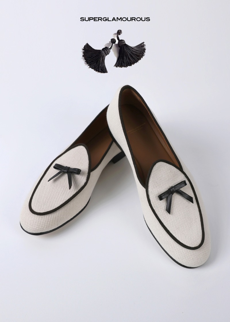 CABRI BELGIAN  LOAFERS-IVORY