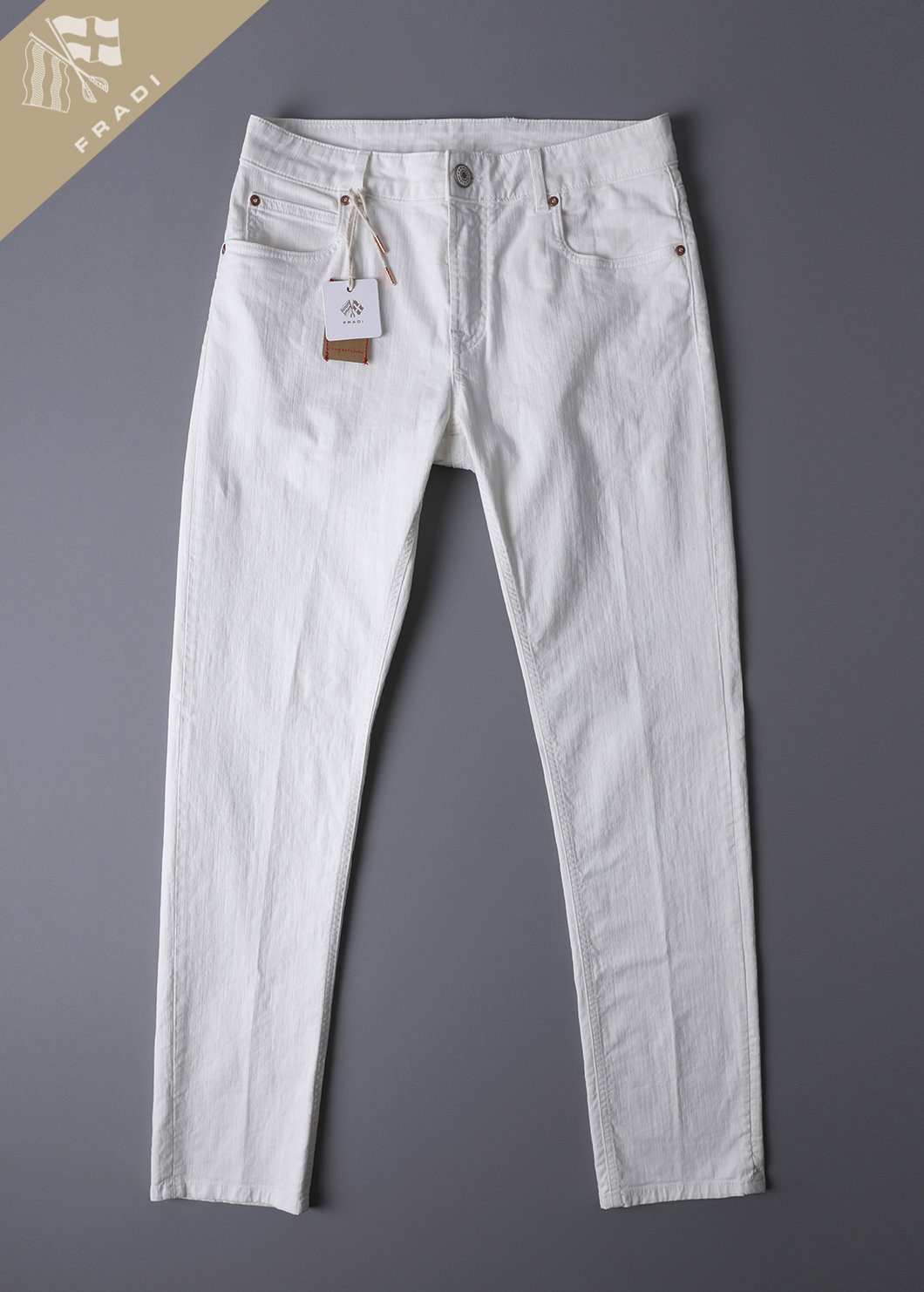 ITALIA Bull Ivory Jeans-Ivory