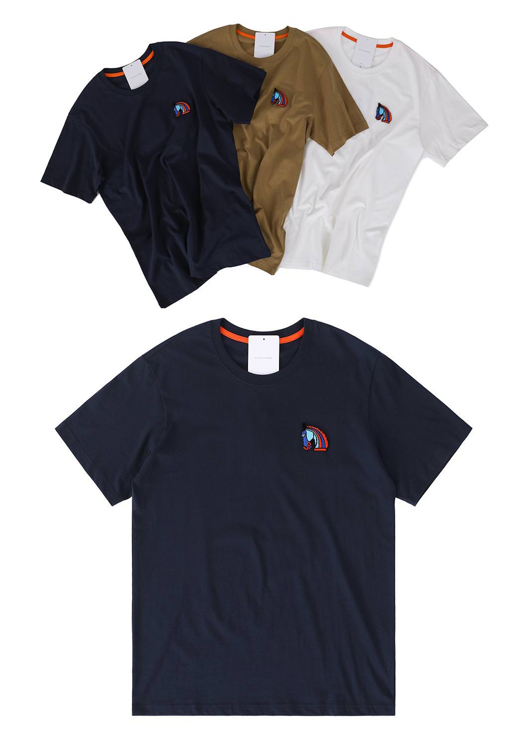 HORSE Emblem T-Shirt-3color